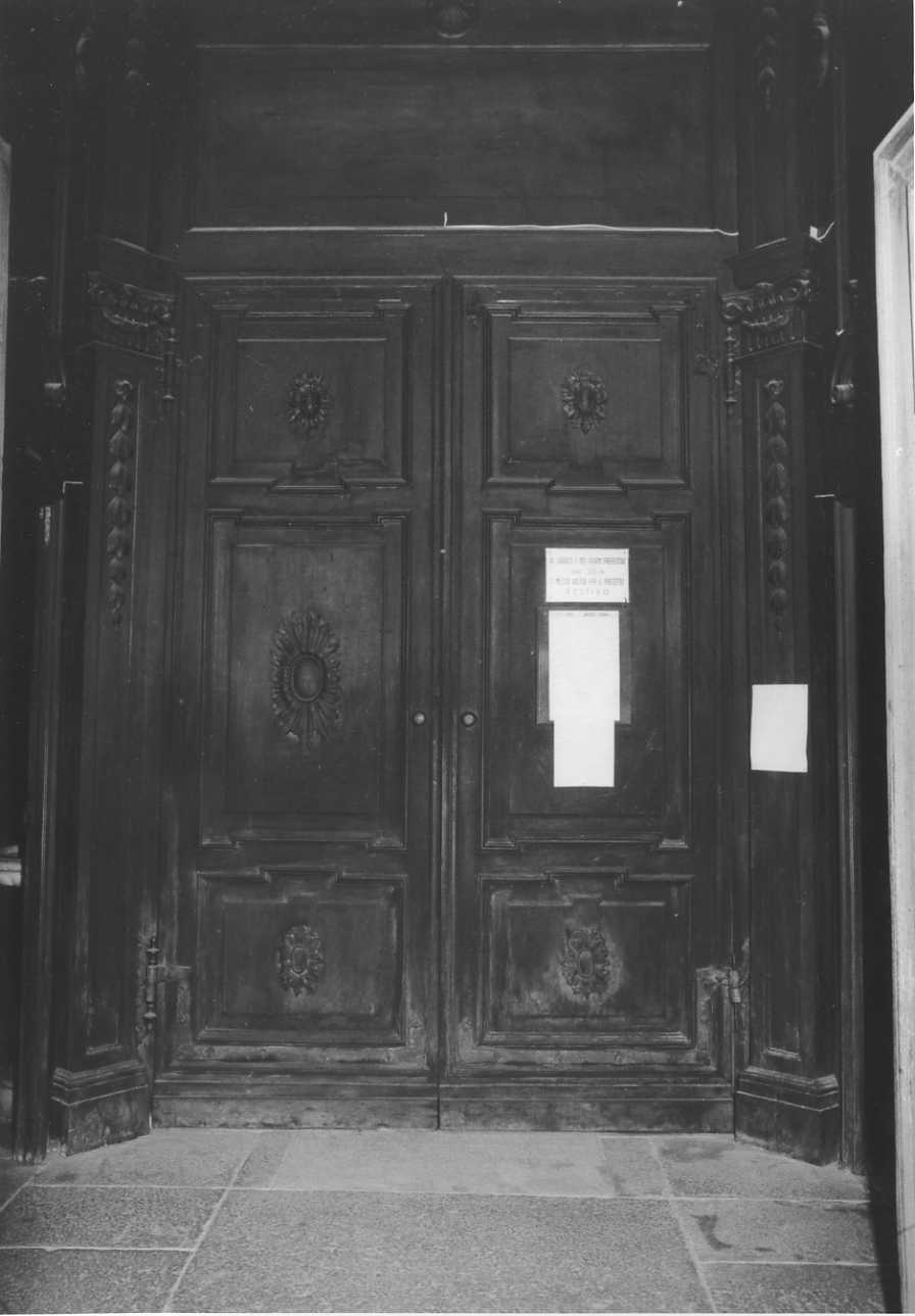 bussola d'ingresso, opera isolata - bottega biellese (ultimo quarto sec. XIX)