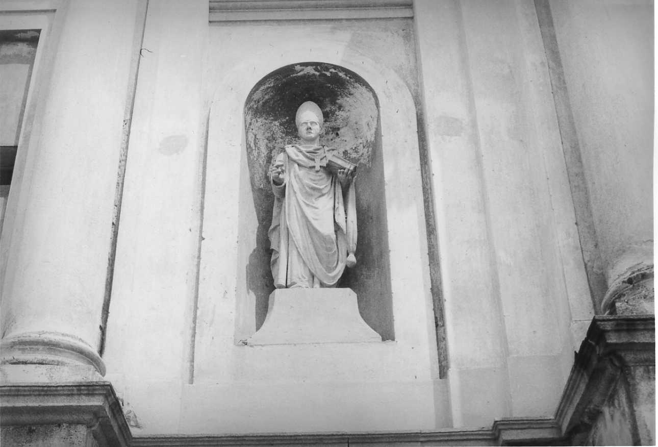 Santo vescovo (statua, opera isolata) di Valz Giovan Battista, Norza Carlo (secondo quarto sec. XIX)