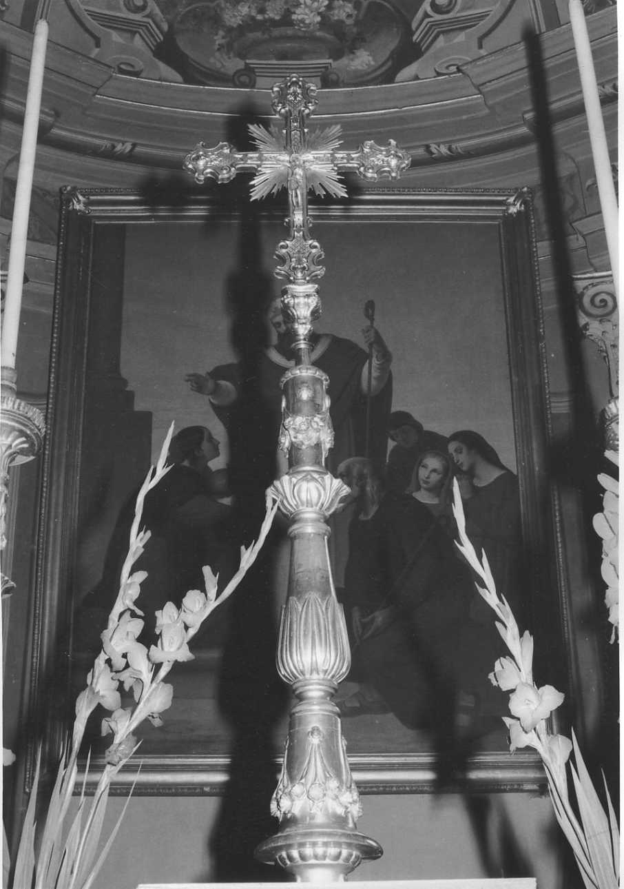 Cristo crocifisso (croce d'altare, opera isolata) - bottega biellese (prima metà sec. XIX)