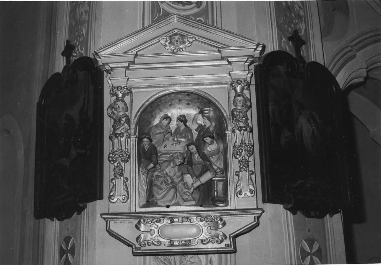 lavanda di Gesù Bambino (edicola, opera isolata) - bottega biellese (sec. XIX)