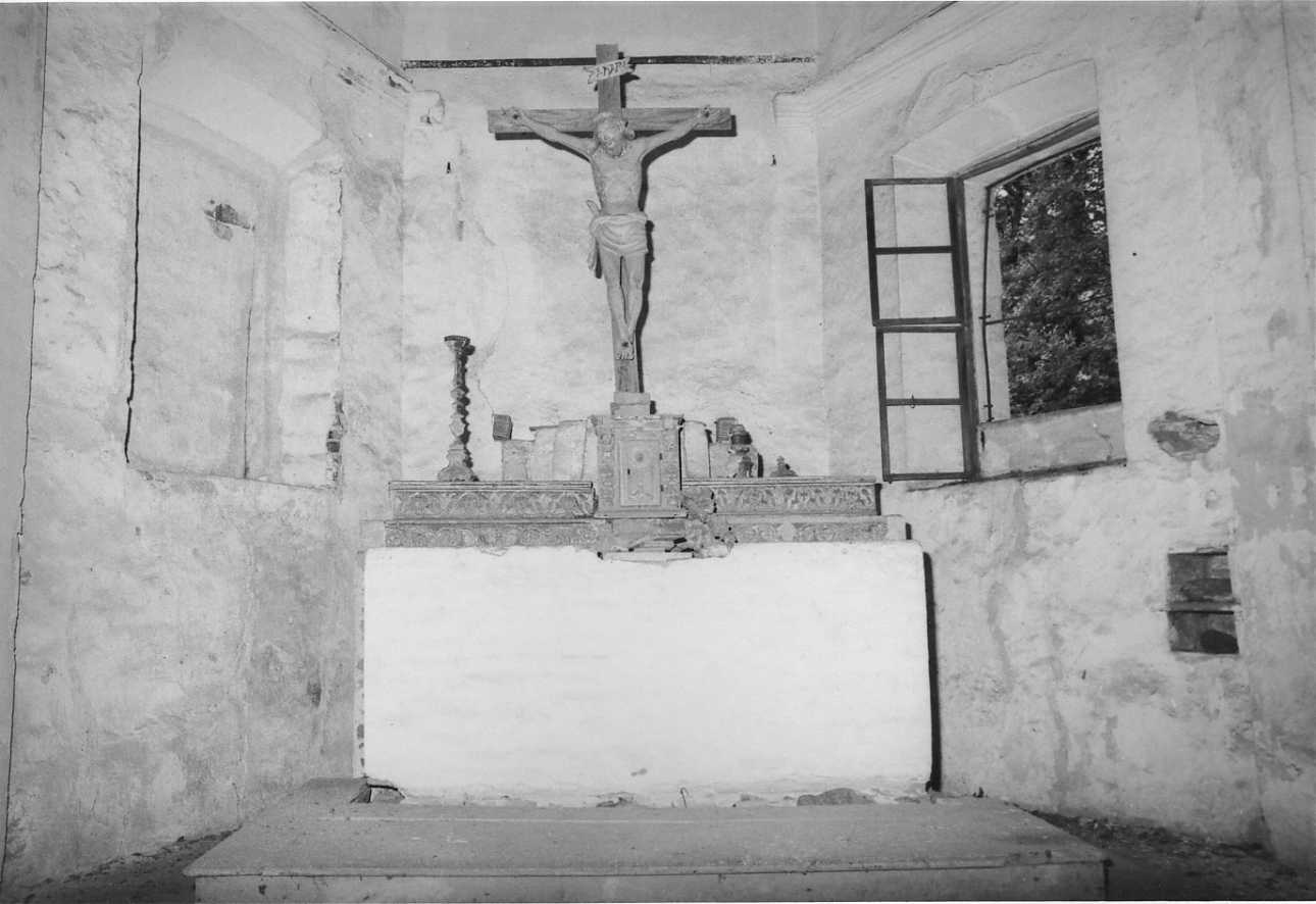 Cristo crocifisso (crocifisso, elemento d'insieme) - bottega biellese (prima metà sec. XVIII)