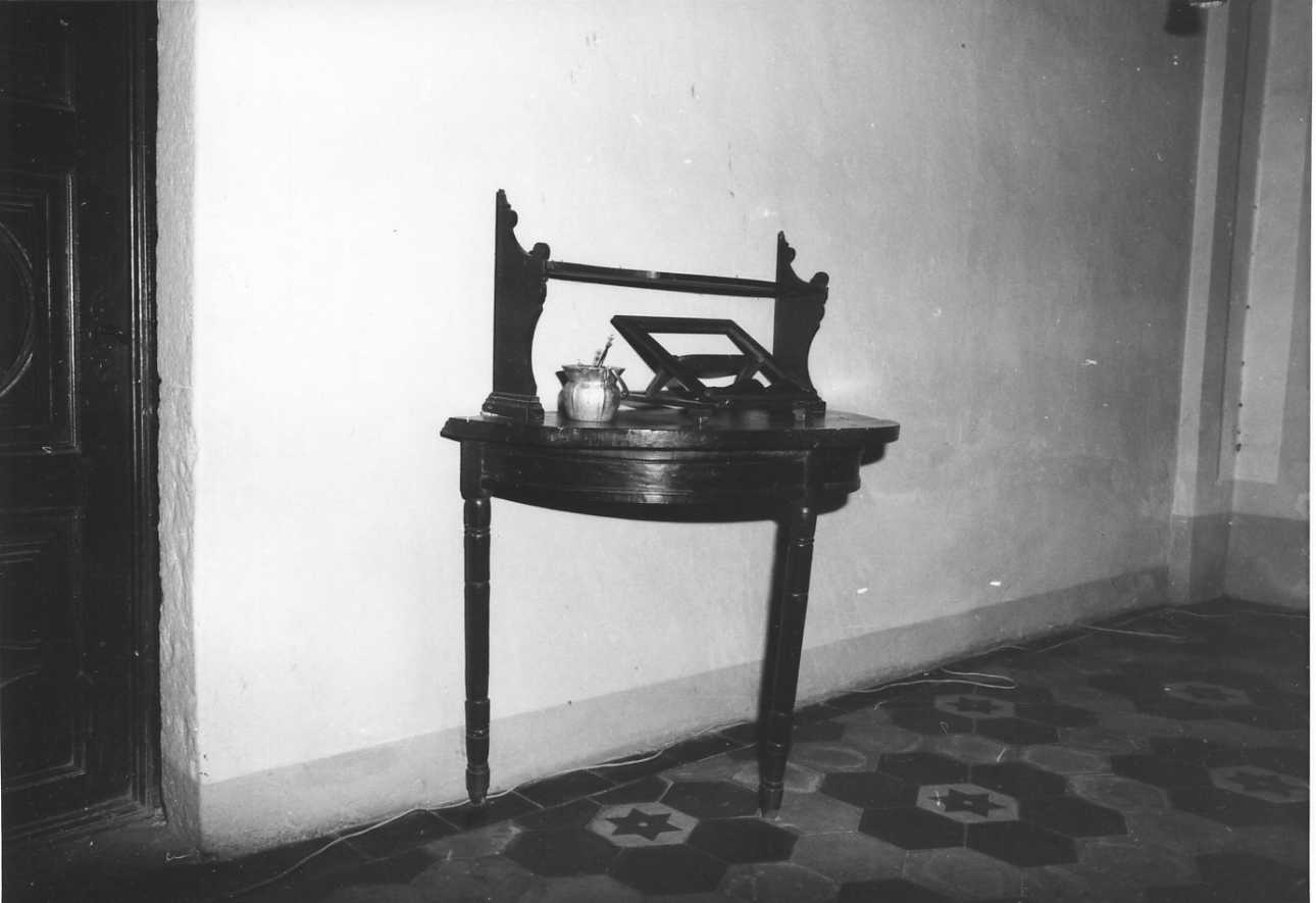 tavolo da muro, opera isolata - bottega biellese (sec. XIX)