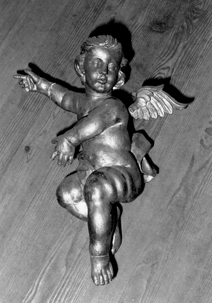 angioletto (statuetta, frammento) - ambito piemontese (fine/inizio secc. XVII/ XVIII)