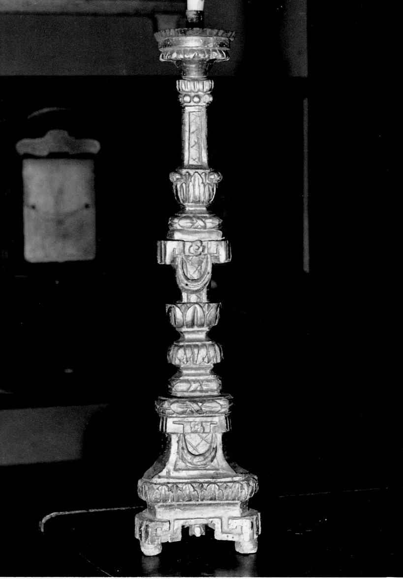 candelabro, serie - produzione piemontese (seconda metà sec. XVIII)