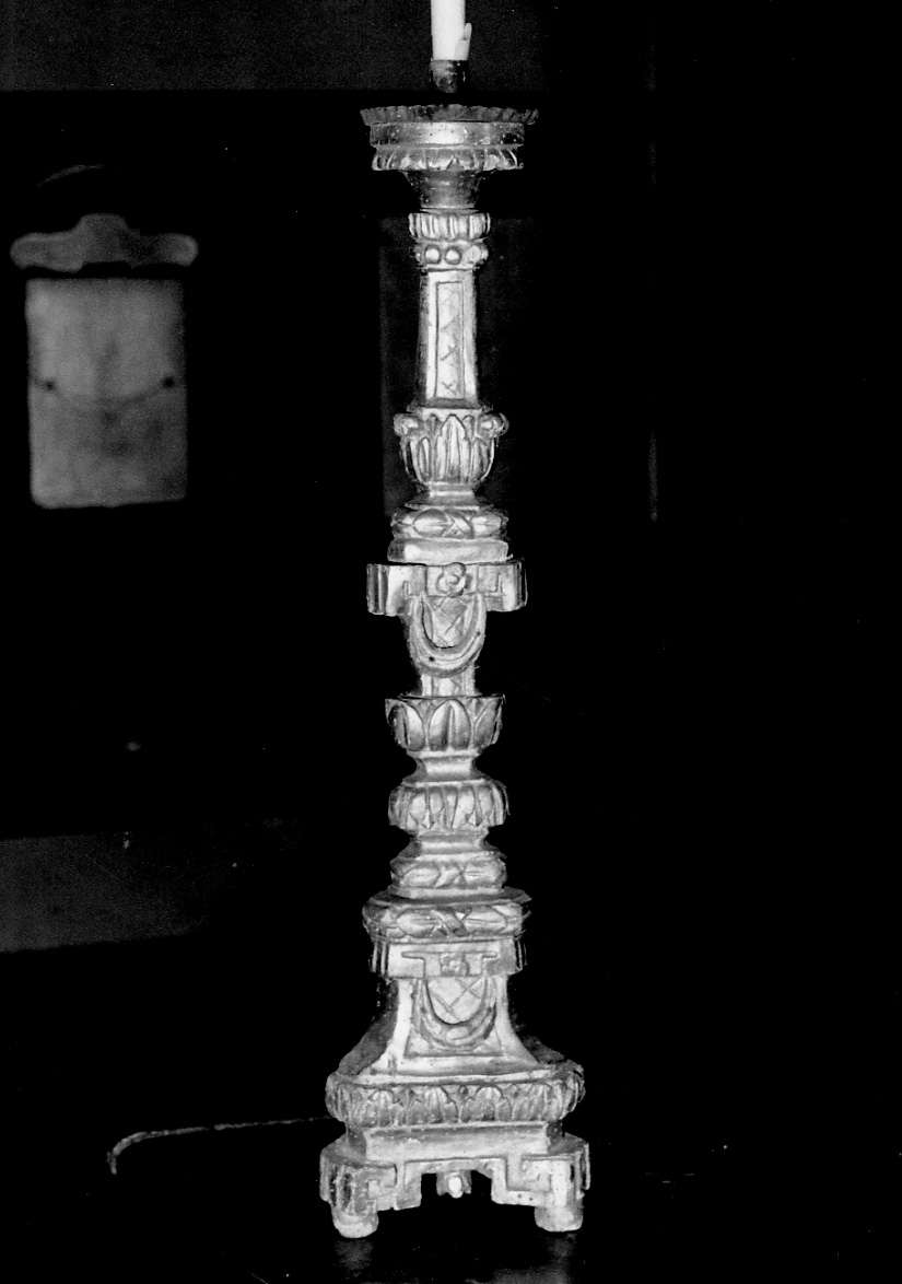 candelabro, opera isolata - produzione piemontese (seconda metà sec. XVIII)