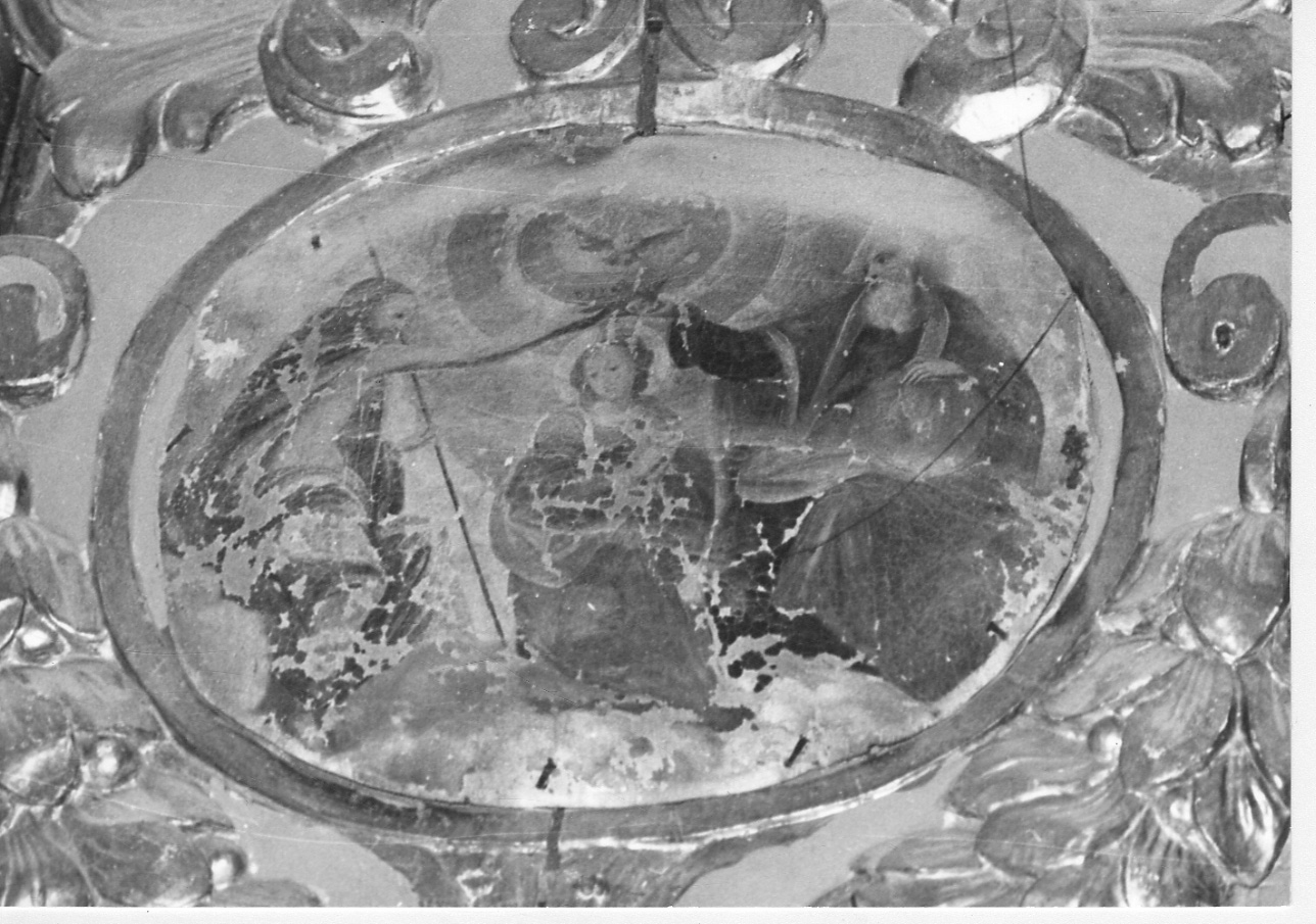 incoronazione di Maria Vergine (dipinto, elemento d'insieme) - ambito vercellese (inizio sec. XVIII)