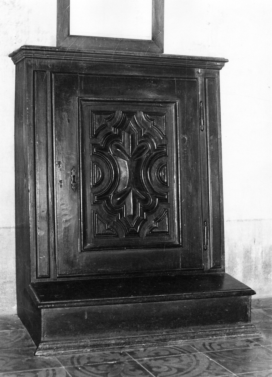 inginocchiatoio, serie - bottega vercellese (fine/inizio secc. XVII/ XVIII)