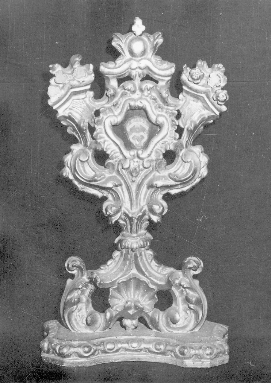 reliquiario-ostensorio, opera isolata - bottega piemontese (prima metà sec. XVIII)