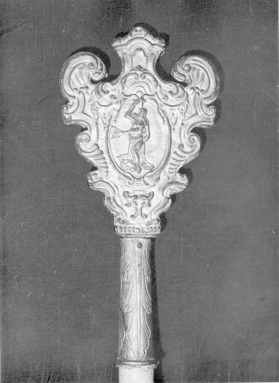 Santi (emblema di confraternita, serie) - bottega vercellese (prima metà sec. XVIII)