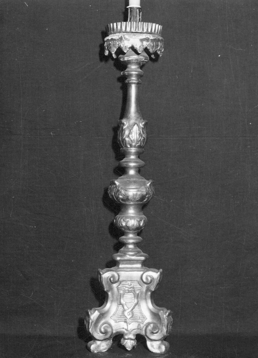 candeliere, serie - bottega vercellese (sec. XVIII)