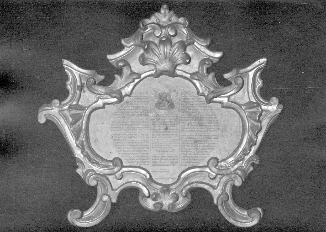 cartagloria, opera isolata - bottega vercellese (sec. XVIII)