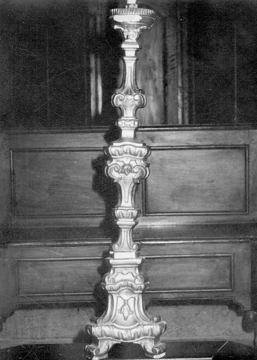 candelabro, serie - bottega vercellese (sec. XVIII)