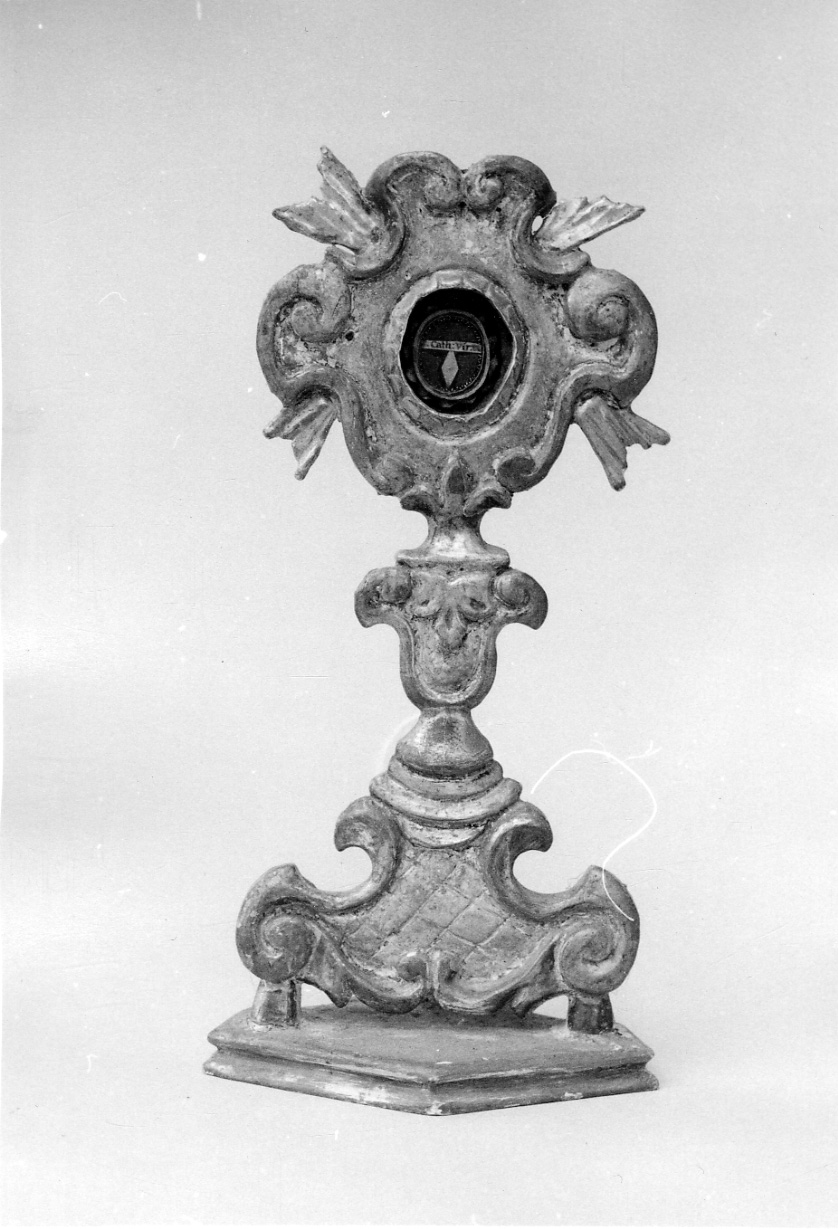 reliquiario - a ostensorio, opera isolata - bottega piemontese (prima metà sec. XVIII)