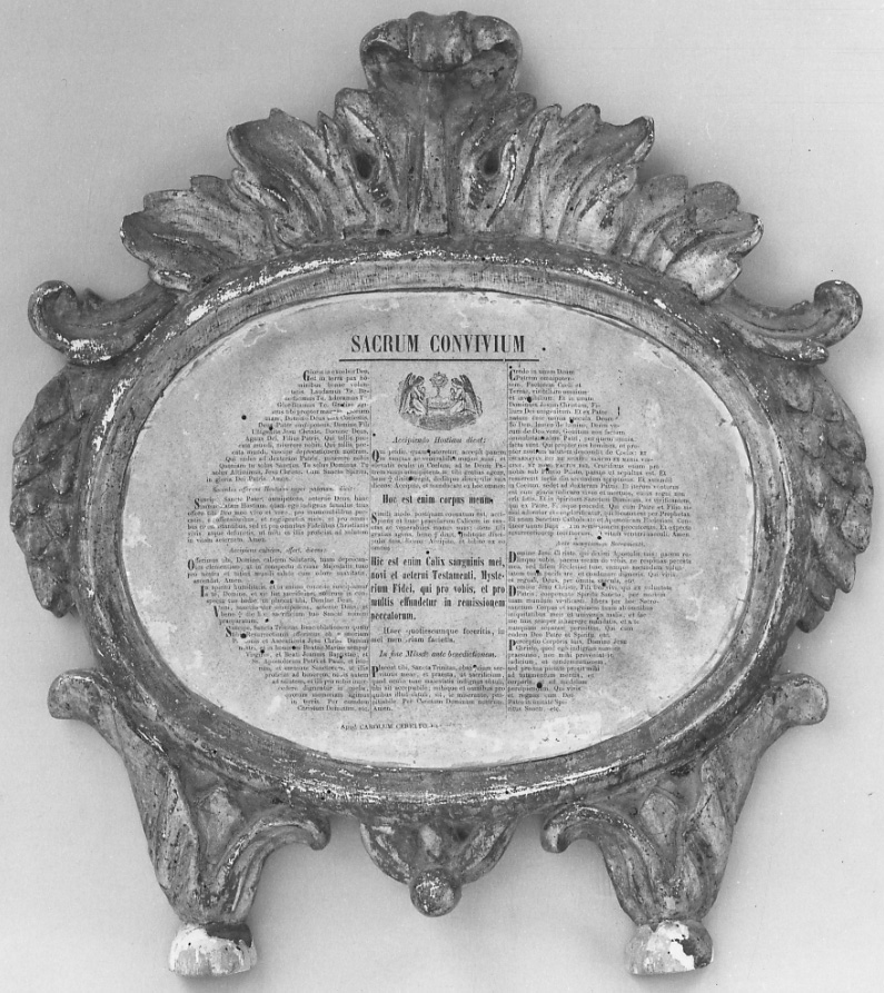 cartagloria, opera isolata - bottega piemontese (fine sec. XVIII)