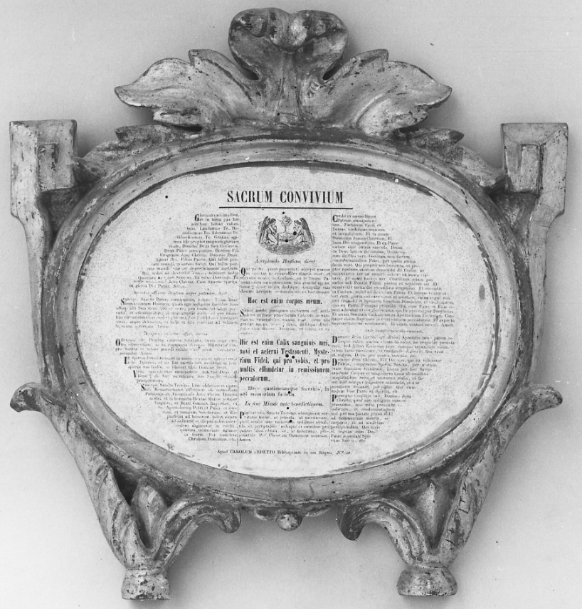 cartagloria, opera isolata - bottega piemontese (fine sec. XVIII)