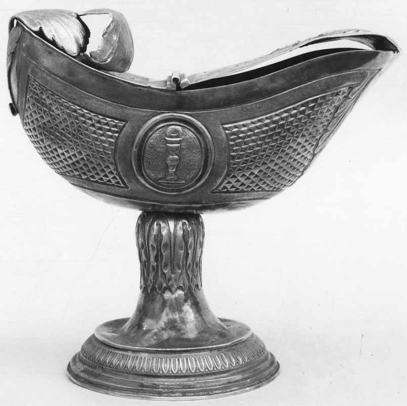 navicella portaincenso, opera isolata - bottega piemontese (primo quarto sec. XIX)