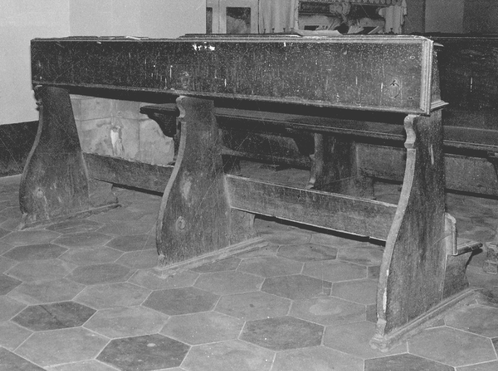 inginocchiatoio, serie - bottega piemontese (fine sec. XVIII)