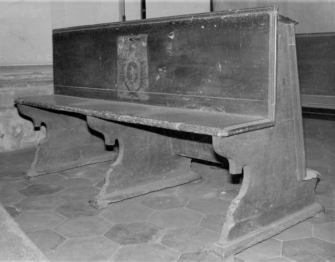 banco da chiesa, opera isolata - bottega piemontese (terzo quarto sec. XVIII)