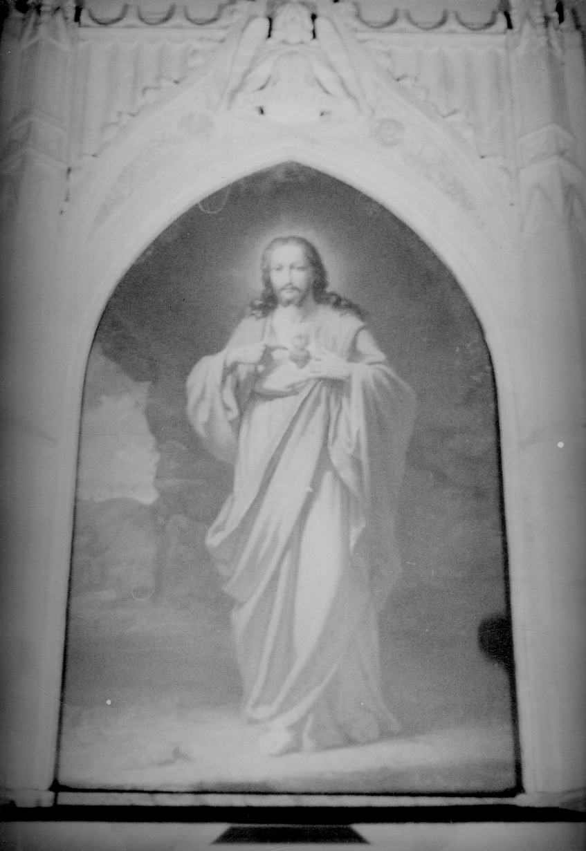Sacro Cuore di Gesù (dipinto, opera isolata) di Borgna Giovanni detto Netu (ultimo quarto sec. XIX)