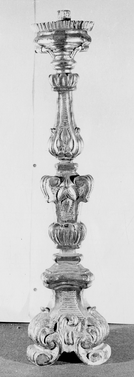 candeliere, serie - bottega piemontese (metà sec. XVIII)