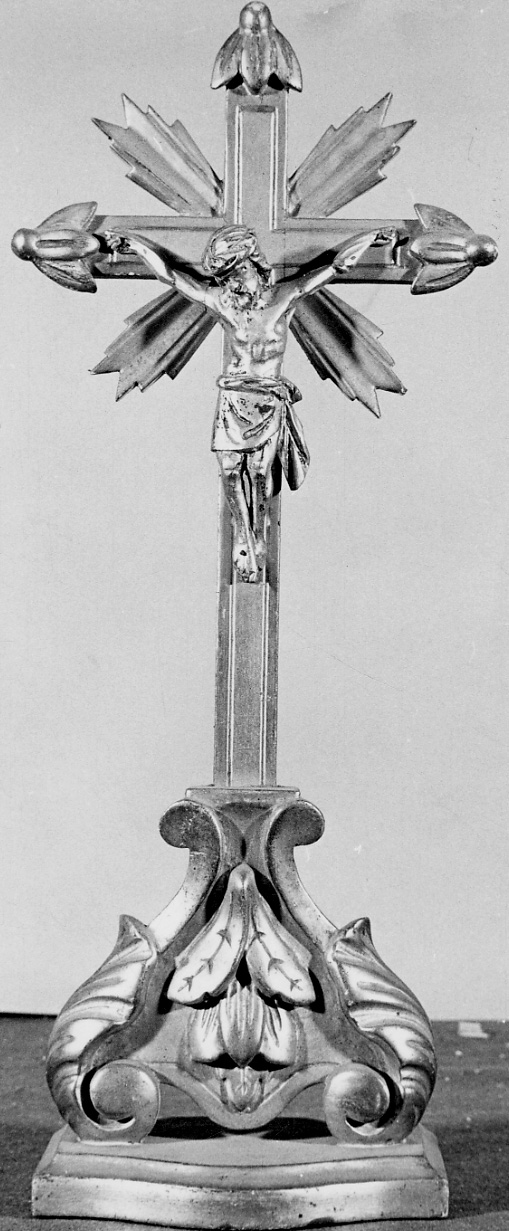 Cristo crocifisso (croce d'altare, opera isolata) - bottega piemontese (metà sec. XVIII)