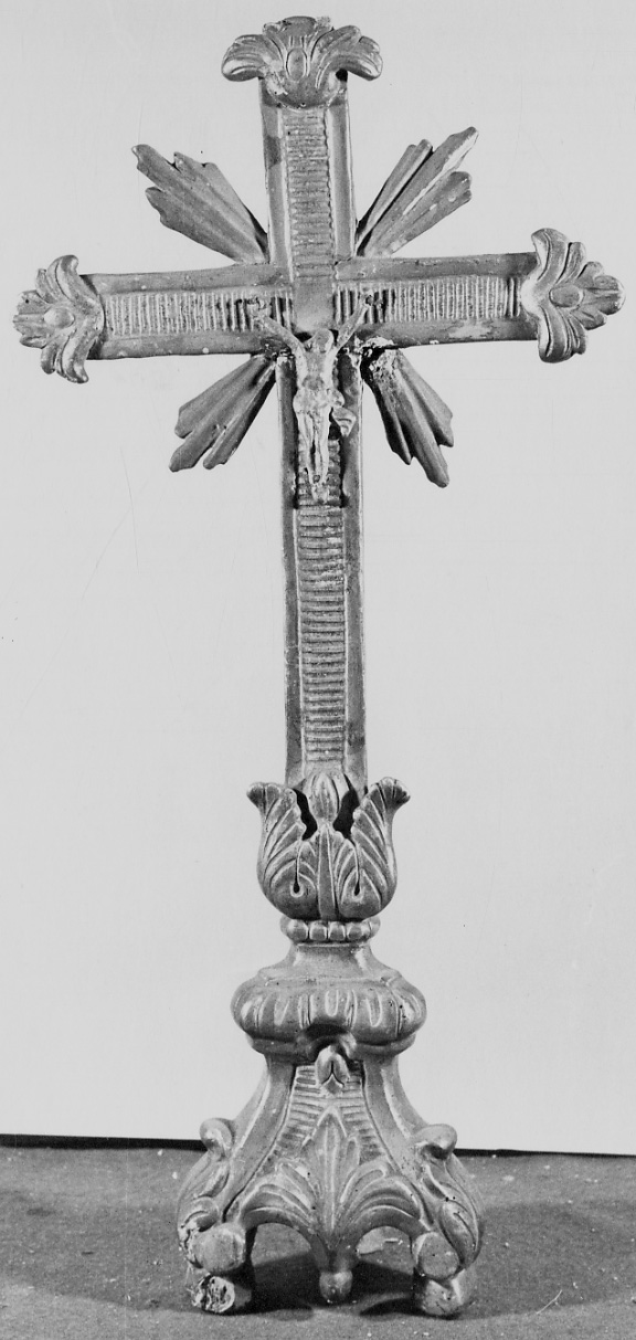 Cristo crocifisso (croce d'altare, opera isolata) - bottega piemontese (metà sec. XVIII)