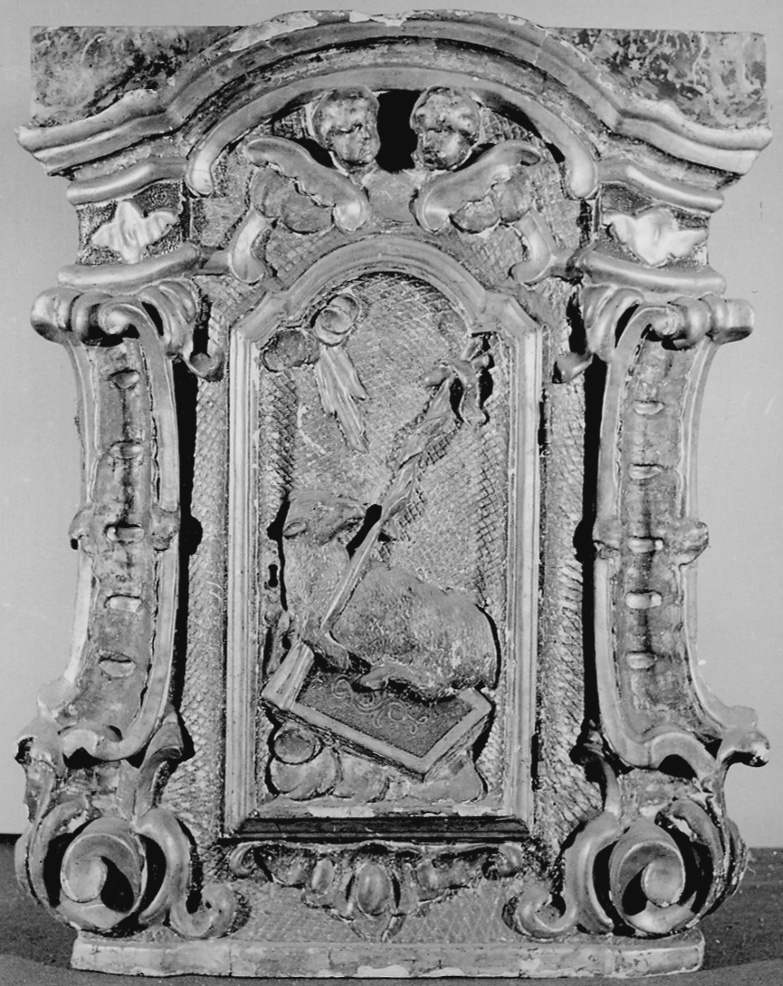 Agnus Dei (tabernacolo, opera isolata) - bottega piemontese (metà sec. XVIII)