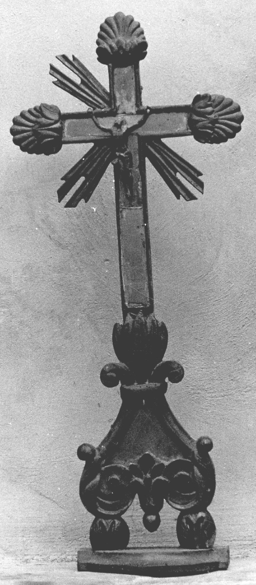 Cristo crocifisso (croce, opera isolata) - bottega liguro-piemontese (prima metà sec. XIX)