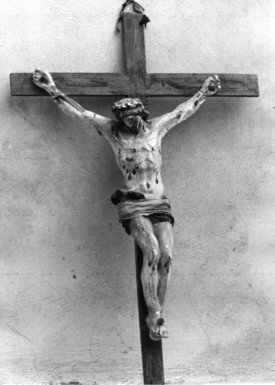 Cristo crocifisso (scultura, opera isolata) - bottega liguro-piemontese (seconda metà sec. XVIII)