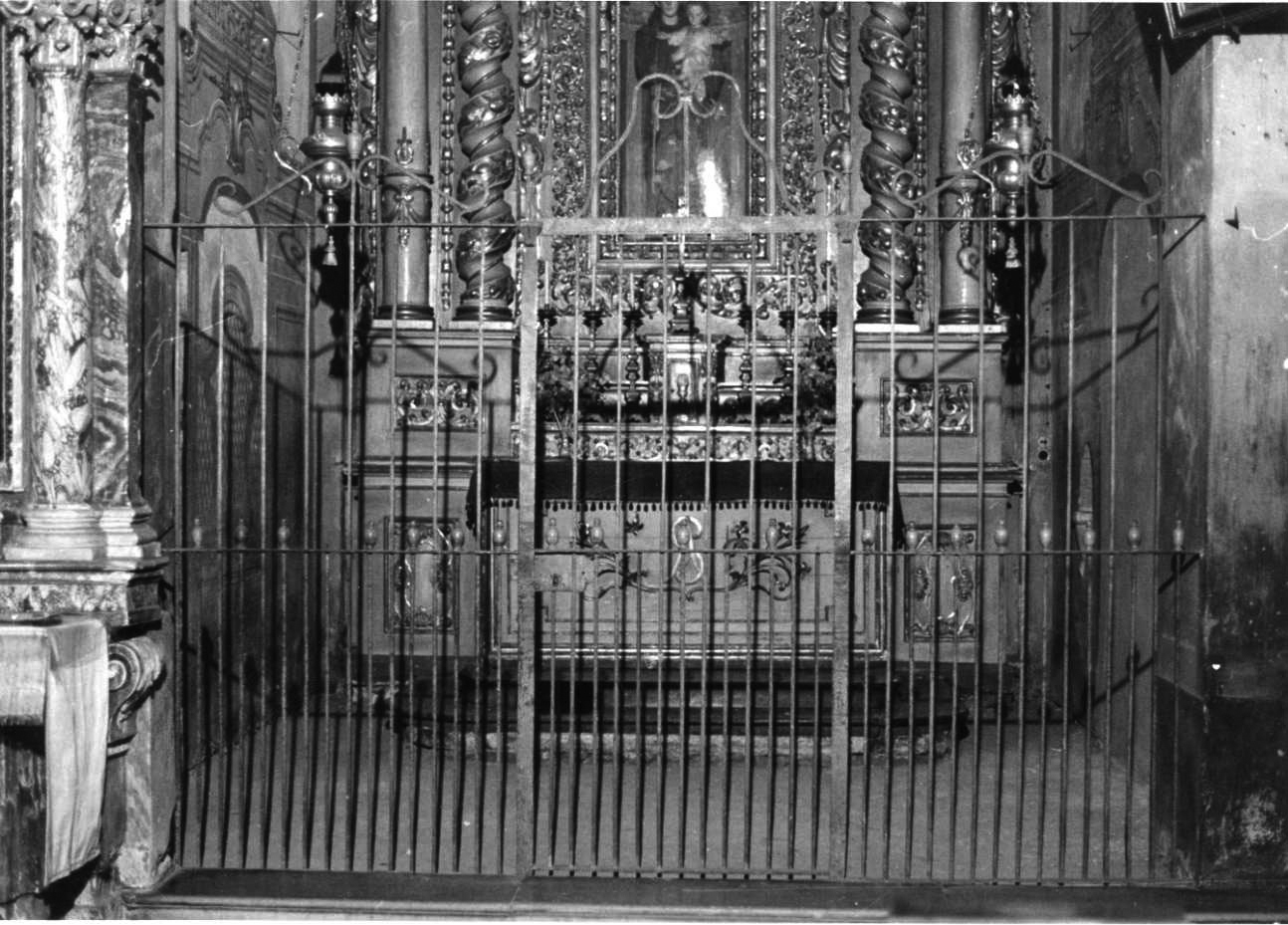 cancellata di cappella, opera isolata - bottega piemontese (metà sec. XVII)