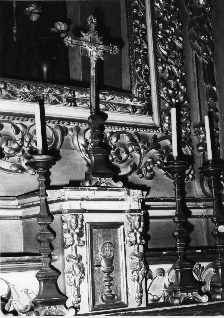 candeliere da chiesa, serie - bottega Italia nord-occidentale (seconda metà sec. XIX)