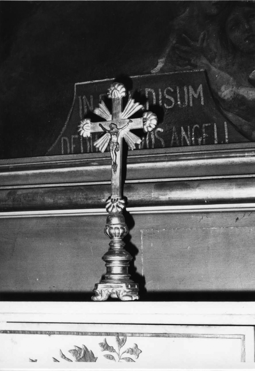 Cristo crocifisso (croce d'altare, opera isolata) - bottega piemontese (metà sec. XIX)