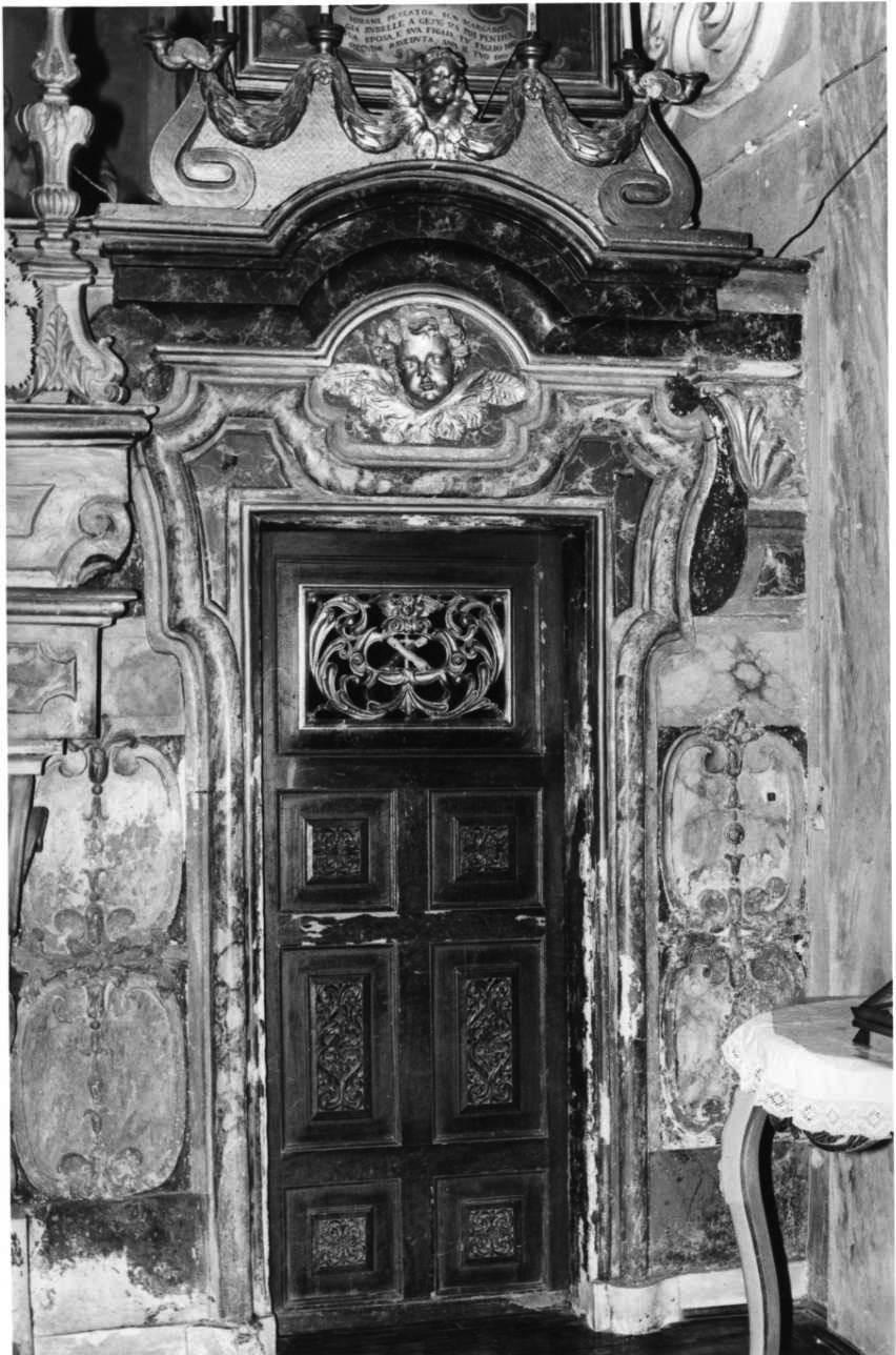 porta - ad un battente, coppia - bottega piemontese (seconda metà, primo quarto sec. XVII, sec. XVIII)