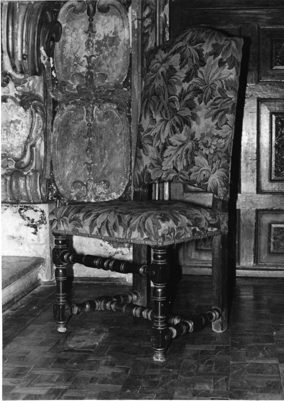 sedia, coppia - bottega piemontese (ultimo quarto sec. XVII)
