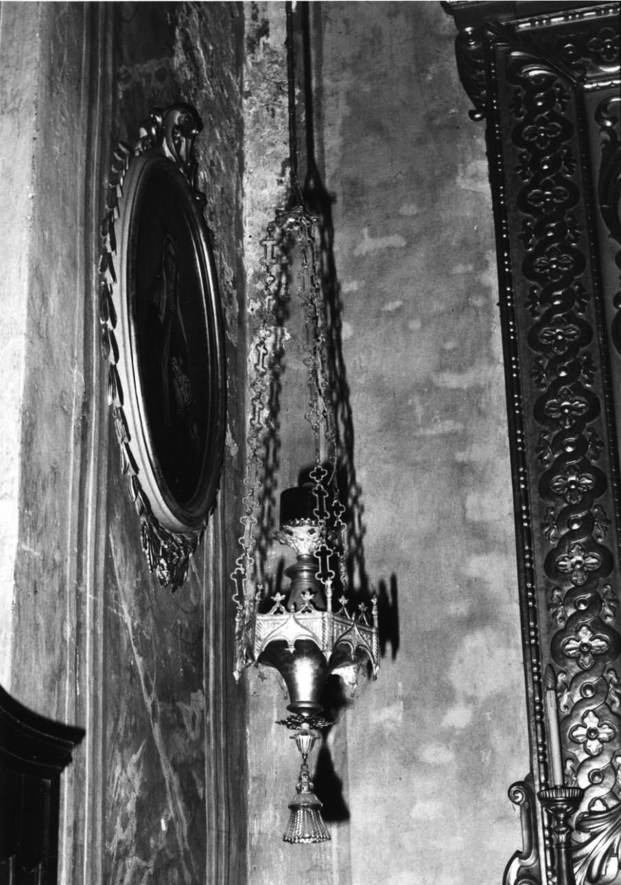 lampada pensile, coppia di Bertarelli Fratelli Ditta (fine/inizio secc. XIX/ XX)