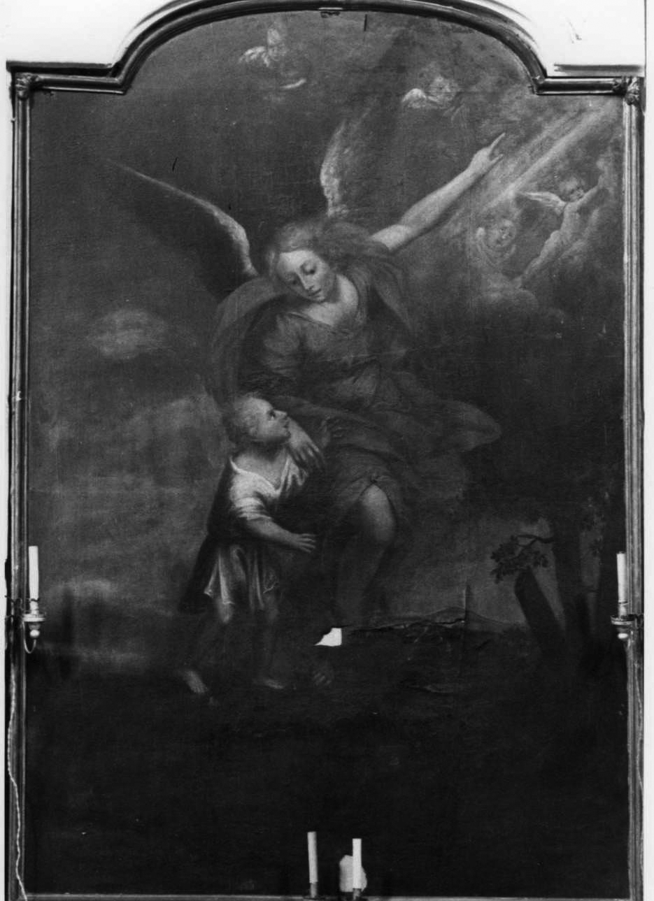 angelo custode (pala d'altare, opera isolata) - ambito piemontese (prima metà sec. XVIII)