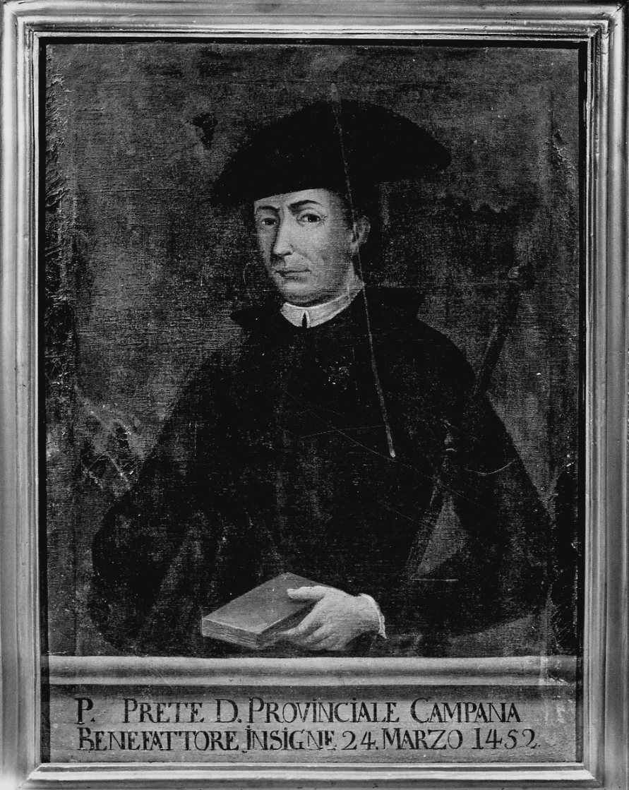ritratto del reverendo provinciale Campana (dipinto, opera isolata) di Botta Paolo Amedeo (attribuito) (prima metà sec. XVIII)