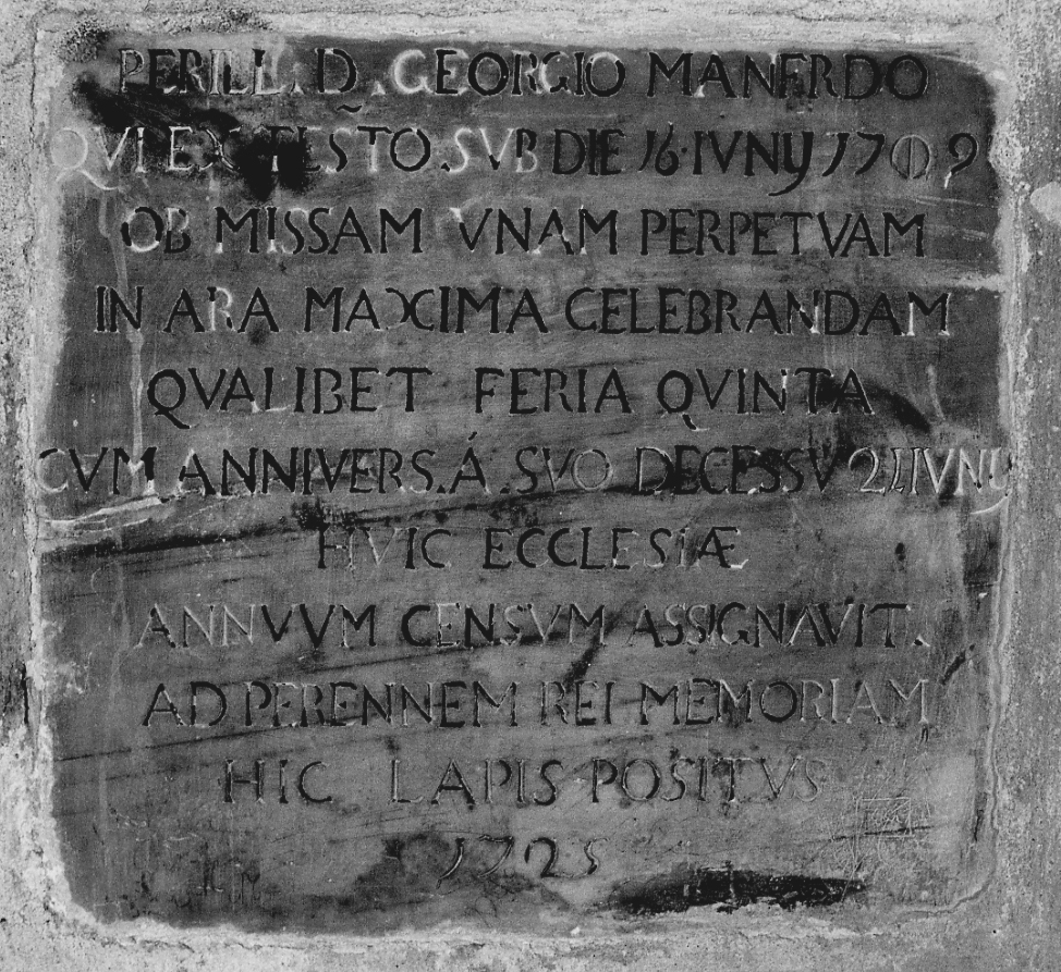 lapide, opera isolata - bottega piemontese (secondo quarto sec. XVIII)