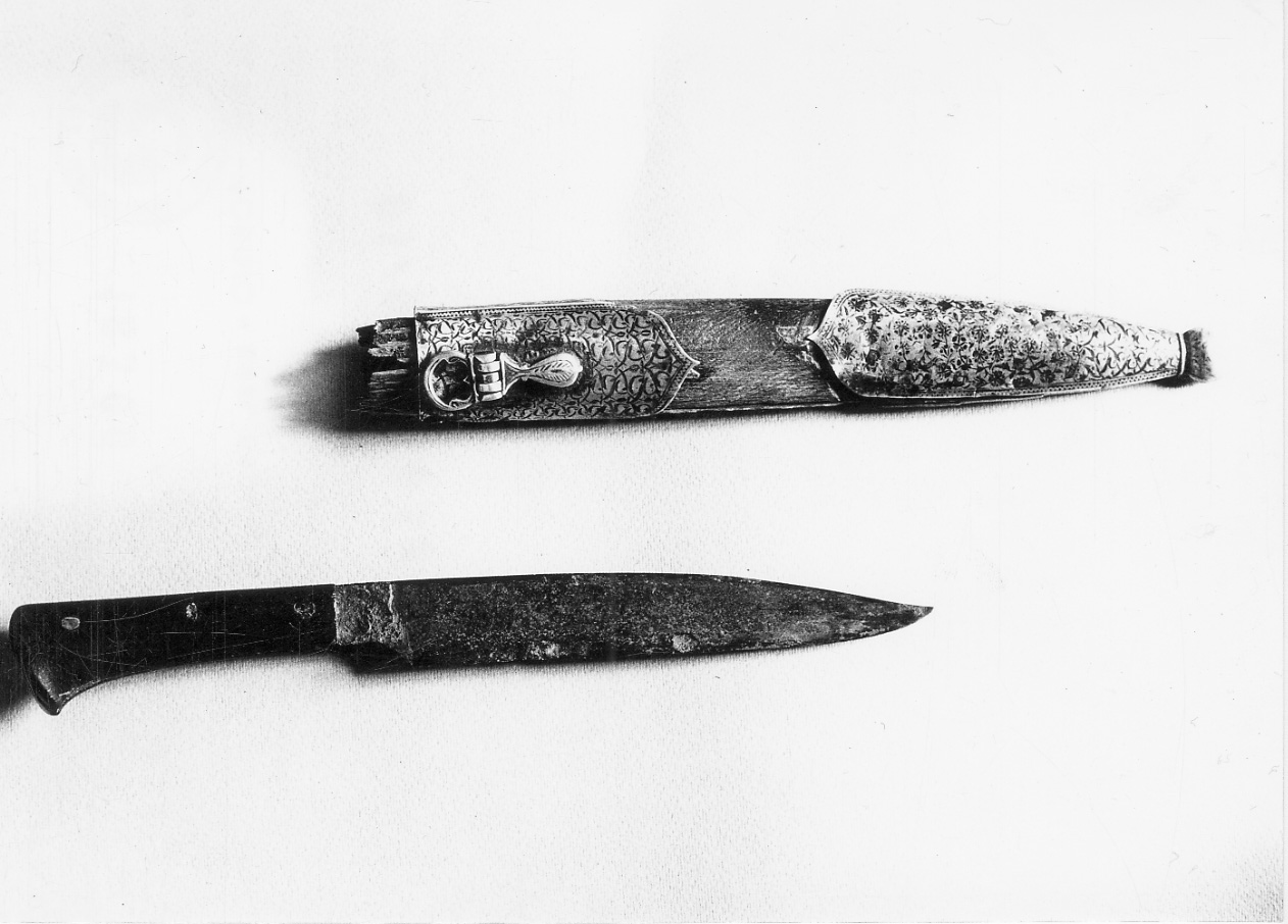 fodero di pugnale, opera isolata - bottega turca (sec. XVIII)
