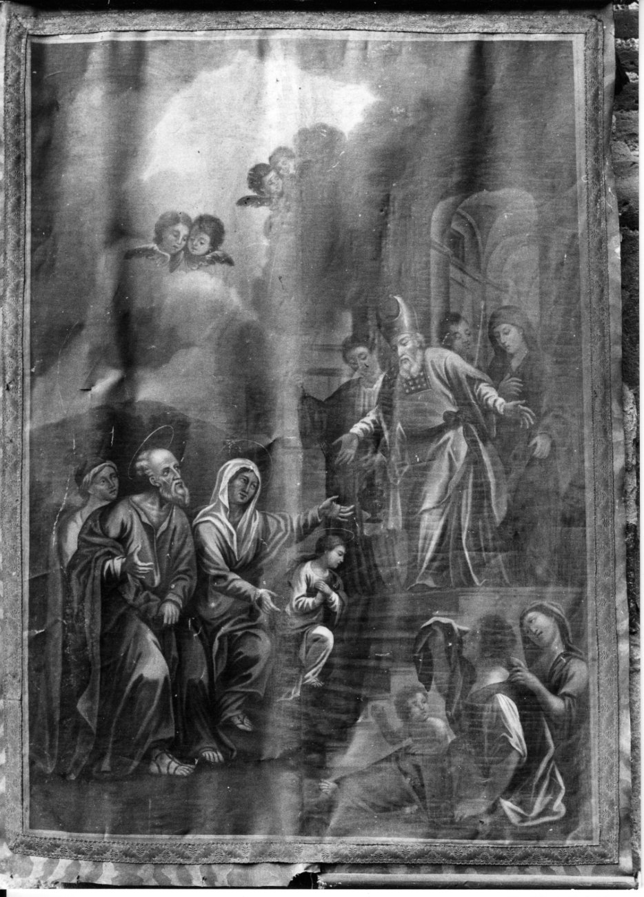 stendardo processionale, opera isolata - manifattura piemontese (fine/inizio secc. XVIII/ XIX)