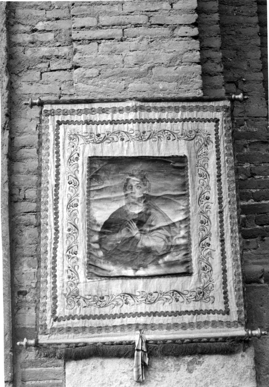 stendardo processionale, opera isolata - manifattura piemontese (metà sec. XIX)