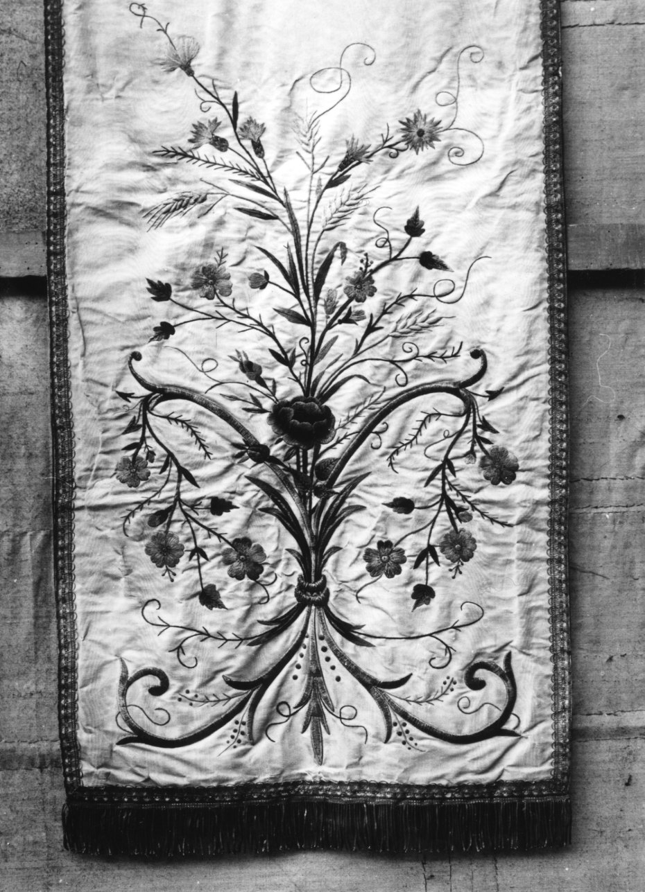velo omerale, opera isolata - manifattura piemontese (seconda metà sec. XIX)