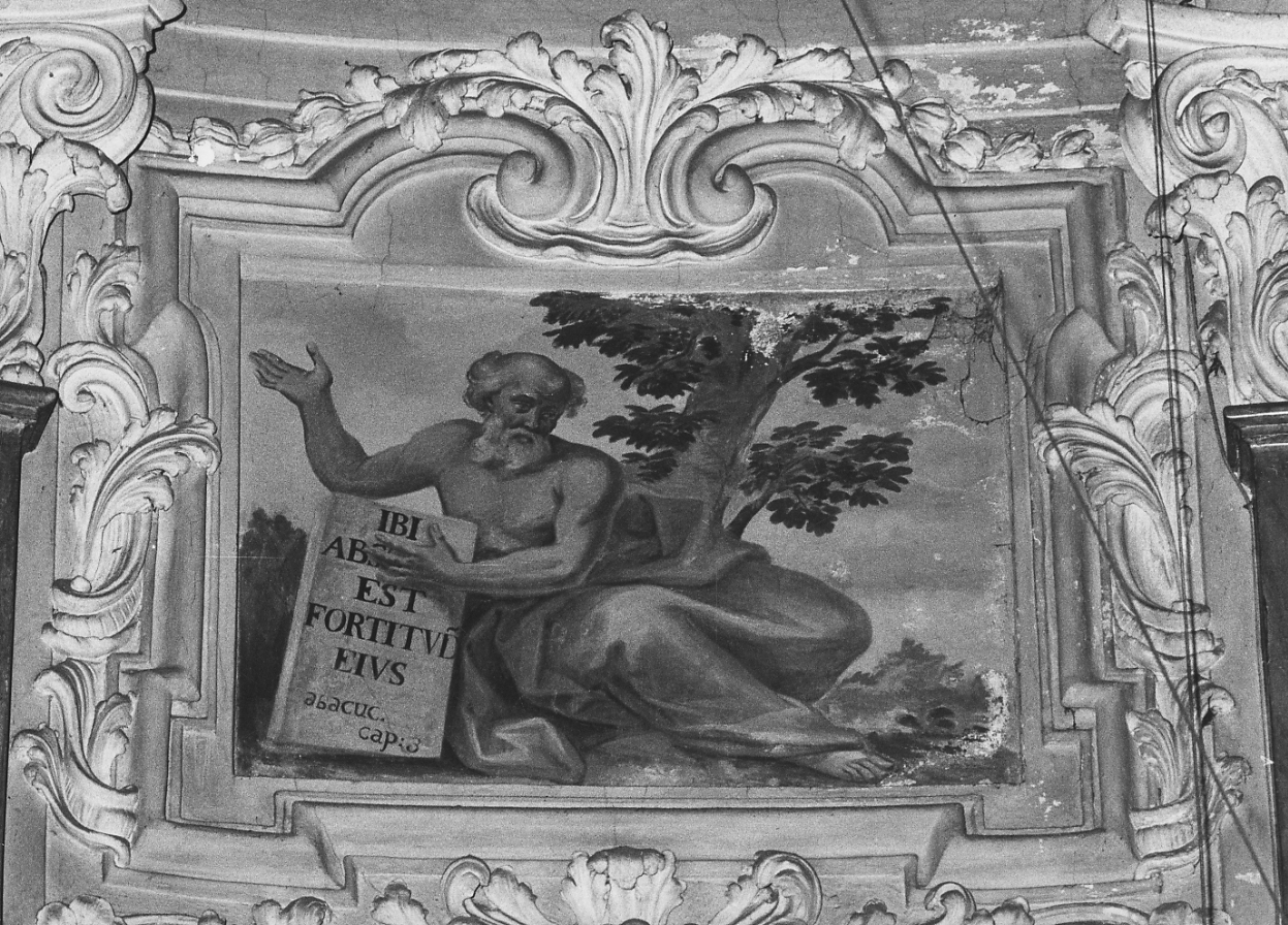 profeta Abacuc (dipinto, elemento d'insieme) di Gagini Giovan Francesco (primo quarto sec. XVIII)
