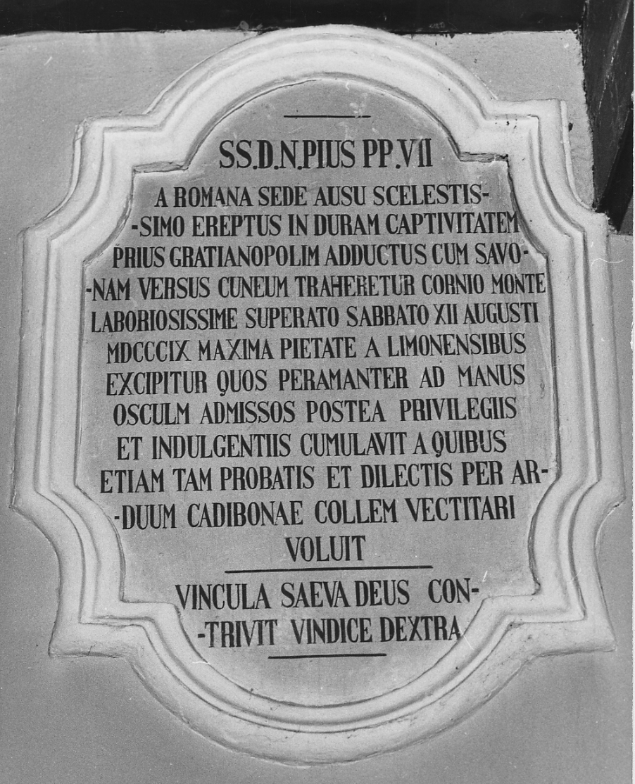 lapide commemorativa, opera isolata - bottega piemontese (metà sec. XIX)