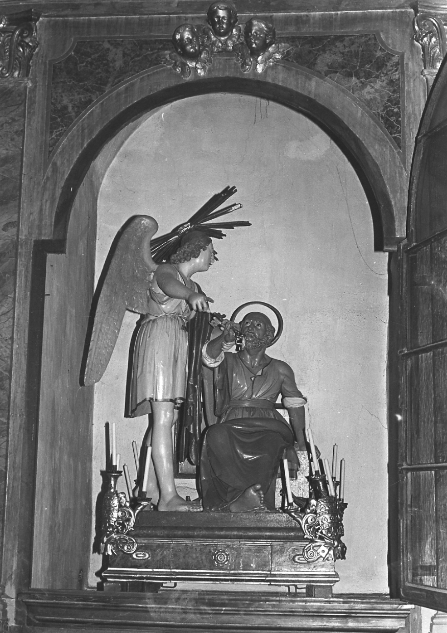 San Pietro liberato dal carcere da un angelo (macchina processionale, opera isolata) di Roasio Antonio (attribuito) (metà sec. XIX)