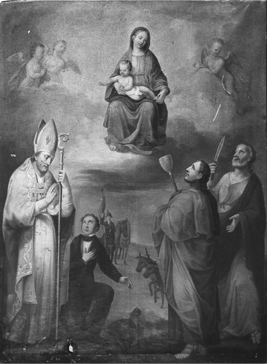 Madonna con Bambino e Santi (dipinto, opera isolata) - ambito cuneese (prima metà sec. XIX)