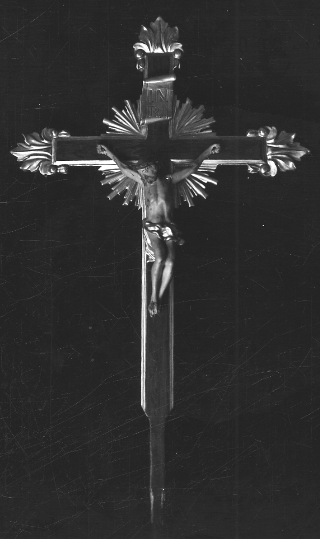 Cristo crocifisso (crocifisso, opera isolata) - bottega liguro-piemontese, bottega piemontese (fine sec. XVIII, sec. XIX)