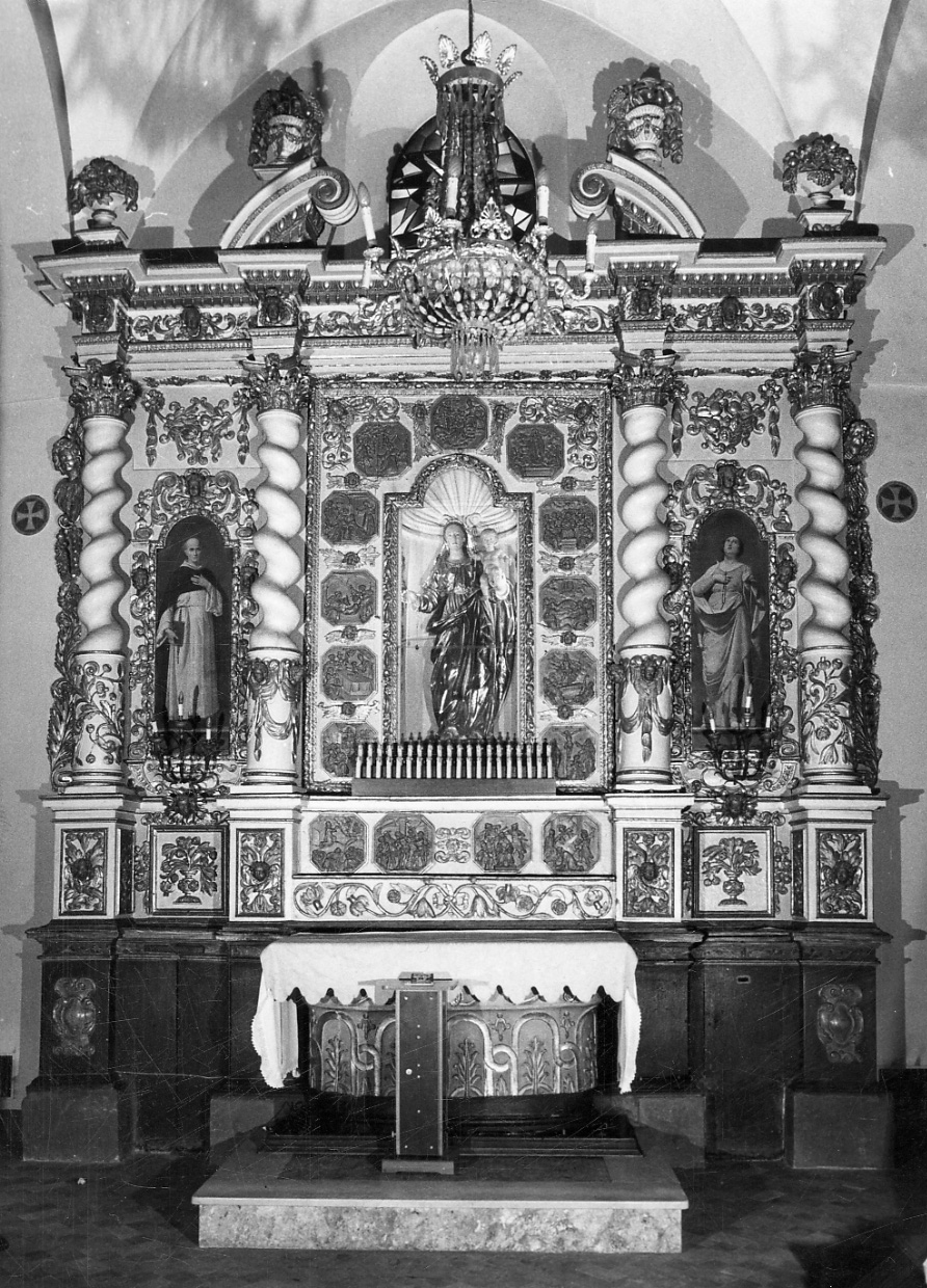 mostra d'altare, opera isolata - bottega piemontese (seconda metà sec. XVIII)