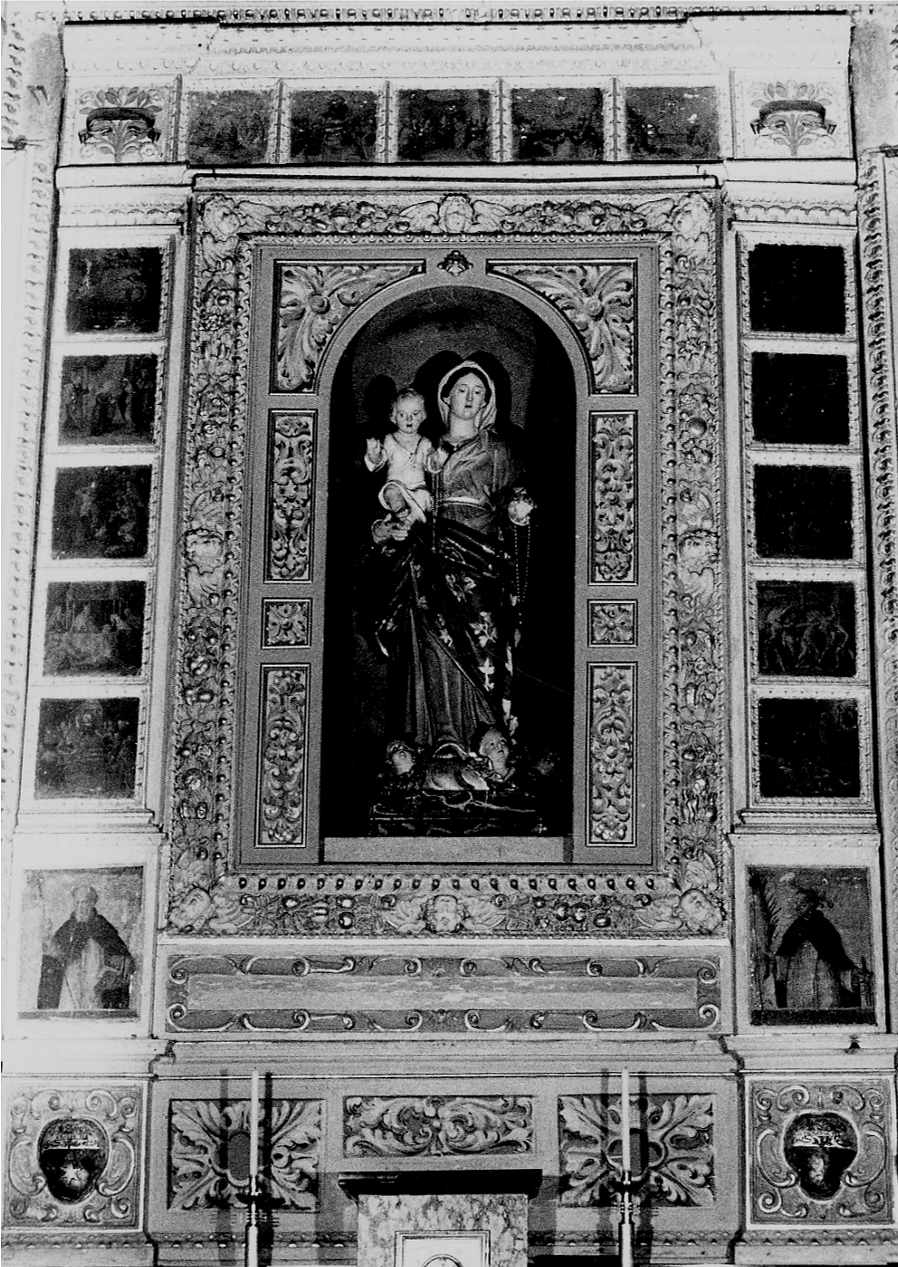 mostra d'altare, insieme - bottega piemontese, ambito piemontese (metà, primo quarto sec. XVI, sec. XVII)