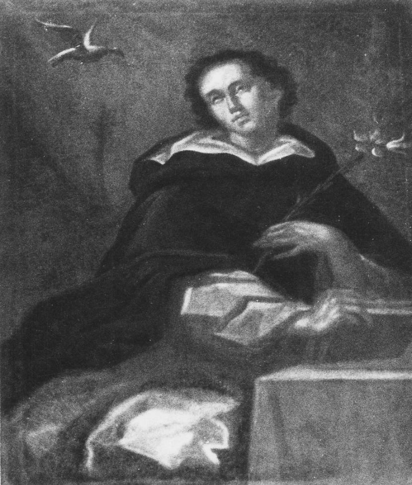 Santo domenicano (dipinto, elemento d'insieme) - ambito piemontese (metà sec. XVIII)